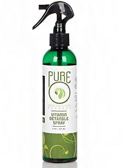 Pure O Natural Vitamin Detangle Spray, 8 Oz/with a comb
