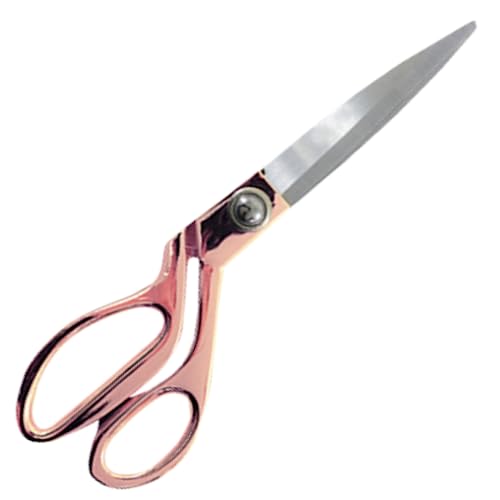 Tesoura Círculo de Alfaiate em Metal - 9,5'' - Alta Precisão de Corte - 23,8 cm - Rosê