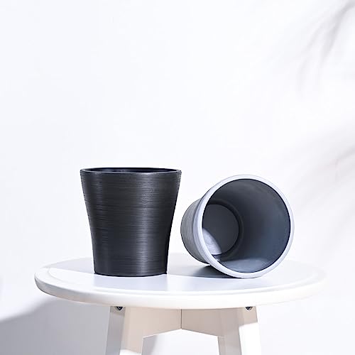 Image of UGAOO Rezer Tivoli Plastic Flower Pot (Diameter 4.7 Inches, White) | Durable Planter for Home, Balcony, Garden & Patio | Indoor & Outdoor Use | Stylish Gamla for Living Room & Decor