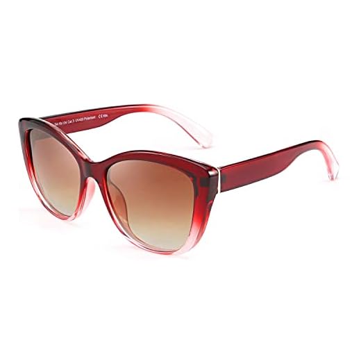 FEISEDY Gafas de Sol Polarizadas Mujer y Hombre Clásico Gafas de Sol Ojos de Gato Protección UV400 B2451