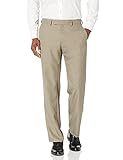 Kenneth Cole Reaction Men's Birdseye Weave Modern Fit Plain Front Dress Pant