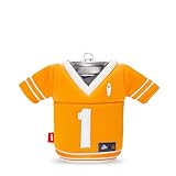 Puffin - The Gridiron Jersey - Insulated 12 oz Can Cooler I Beer Bottle & Soda Can Insulator, Keep Drinks and Beverages Cold (Tangerine/Sandy White)