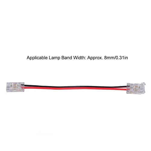 Conector De Tira De Luz Led De 2 Pinos, Tira De Conectores De Acessórios De Tira De Espiga Segura Du