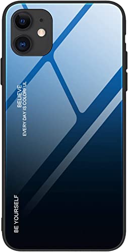Coque arrière en verre trempé dégradé pour iPhone 12 Pro Max