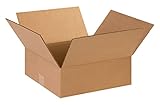 Secure Seal - 15x15x5 Pack of 50 Corrugated Cardboard Packing Shipping Mailing Moving Carton Boxes