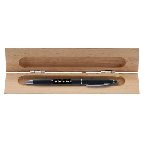 Image of Personalized Pen with Name Engraved I Metal Classy Customized Roller Ball Pens I Comfortable to Hold & Write I Gift for Men & Women Birthday Corporate Gifting (Black Cross Pen)