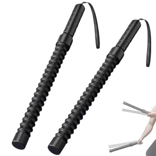Battle Rope,2Pcs Battle Ropes for Home Gym, Ropeless Weighted Battle Ropes, Professional Portable Black Exercise Rope for Indoor Outdoor Home Gym Office Strength Workout