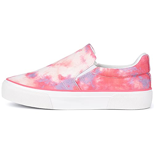 Image of JENN ARDOR Womens Slip On Sneakers Perforated /Quilted Casual Shoes Fashion Walking Flats