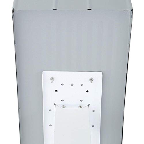 SoB Extra-Large Gray Galvanized Steel Post-Mount Mailbox, 11.69in. W x 14.98in. H x 24.82in. L - Extra Large Postal Storage Box - Mailboxes for Outside Post Mount - Thumbnail 7