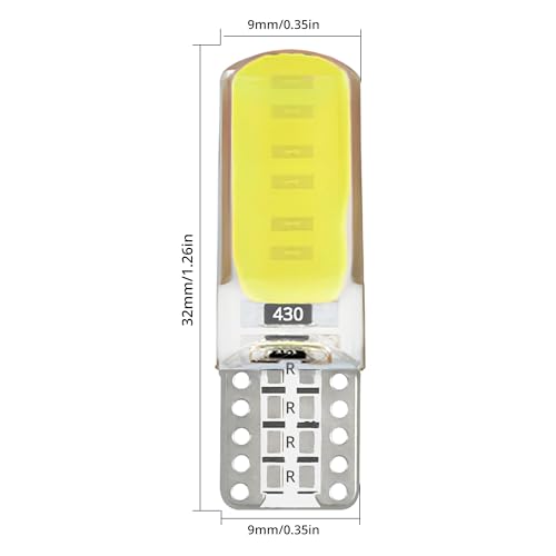 T10 12COB LED Bulb Blanco 6500K 10 Pack miniatura 3