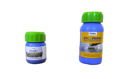 Image of Zycosil+ 100ml & Zycoprime+ 250ml Waterproofing Kit | Nanotechnology Silane Penetrating Waterproofing + Acrylic Sealer & Bonder | For Terrace, Walls, Bathrooms, Basements, Tiles & Cement Surfaces