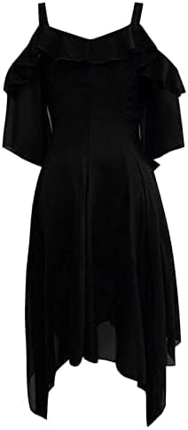 Cdiecer Halloween Women's Dress Vampire Halloween Dresses for Women Vintage Dress for Women Halloween Witch Costume for Women Gothic Halloween Dress(BK,L5) - Image 3