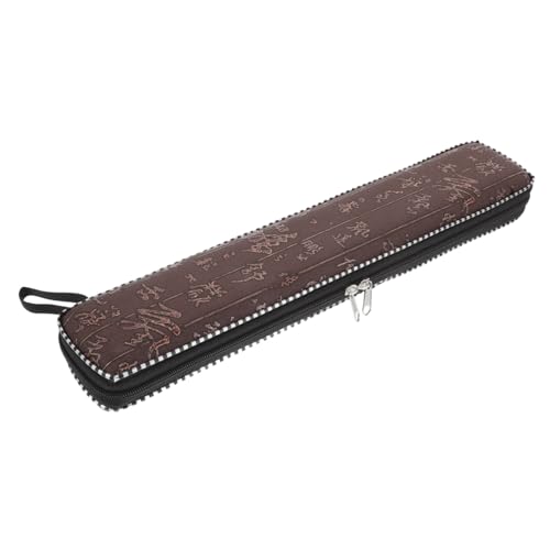 QUMIIRITY 楽器収納袋 笛用ケース 笛専用バッグ フルート収納袋 楽器収納ケース フルート収納ケース フルートキャリア 機器ストレージハンドバッグ フルートキャリーケース 布 Coffee