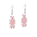 Hao Wu Xuan Pendientes de Conejito de acrílico Solo para Mujeres Comida enlatada Plana Pepino Joyería de Fiesta Envío Artículo Gratis