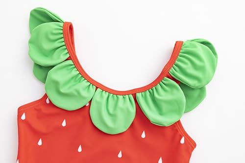 LIZENS Girls One Piece Swimwear Cute Girls Swimsuit 2-12 Bathing Suit for Kids3