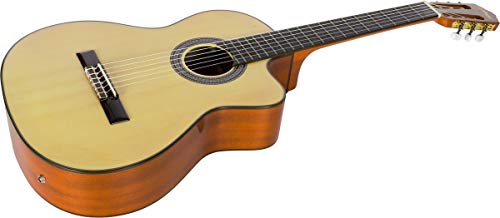 Guitare électro-classique 4/4 taille 39 pouces M-tunes MTCG11 Cutaway mtunes - Les Beatles, Paul McCartney, John Lennon, RIngo Starr, George Harrison Guitare électro-classique 4/4 taille 39 pouces M-tunes MTCG11 Cutaway mtunes – Image 7