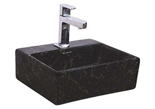 Belmonte MINOVA Wash Basin, Black, Glossy Finish (B08D8F4ND9) Amazon Price History, Amazon Price Tracker