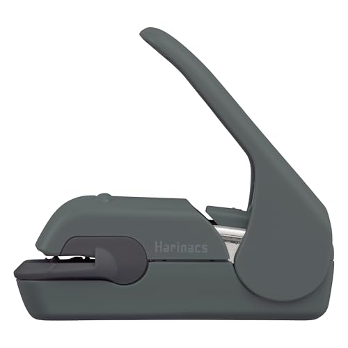 Kokuyo Harinacs Klammerloser Hefter, Desktop & Handheld klammerfrei, bis zu 5 Blatt ohne Klammerbindung, tragbarer kompakter, hohlloser Hefter, Sepia-Schwarz, Japan Import (SLN-MPH105SD)