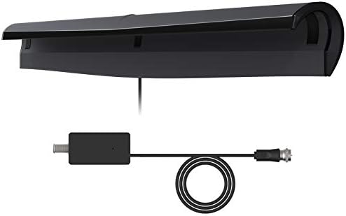 Rosewill HDTV Antenna, Indoor TV Antenna Range up to 60 Miles with Amplifier Signal Booster, High Performance Coaxial Cable, 4K and ATSC3.0 Ready, RHTA-18002