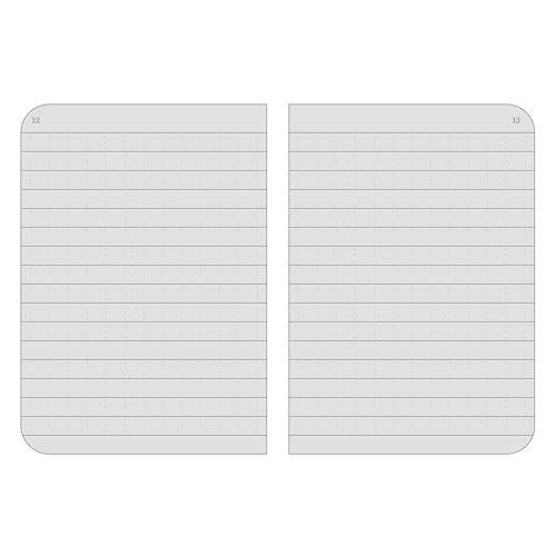 Rite in the Rain Weatherproof Mini-Stapled Notebook, 3 1/4" x 4 5/8", Black Cover, Universal Pattern, 3 Pack (No. 771FX-M)