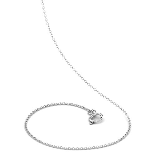 White Gold Chain Necklace at Amazon.in