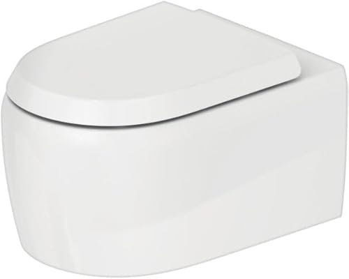 Duravit Qatego WC suspendu, chasse deau basse, 385x570x360mm, sortie horizontale, rimless, 2556090000, Couleur: blanc