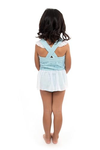 Little Adventures Child Cinderella Blue Princess Swimsuits UPF 50 Double-Lined Machine Washable Soft Spandex Nylon Blend4
