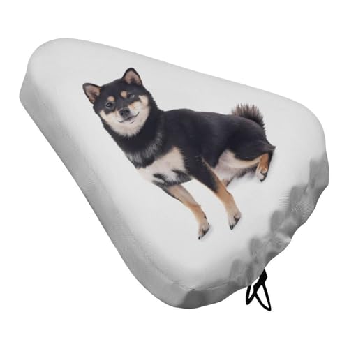 柴犬 黒柴 自転車サドルカバー 自転車カバー 撥水 サドルカバー 自転車用 着脱簡単 伸縮性 日焼け防止 通勤 通学