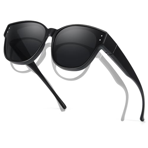 Trysee Kids Polarized Fit Over Prescription Glasses Sunglasses for Age 6-15 Boy Girl TS8152-2