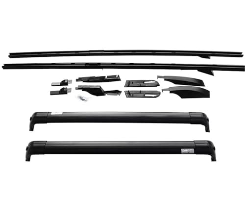 Barres de toit transversales pour Land Rover Discovery LR4 2010-2016 en aluminium noir robuste