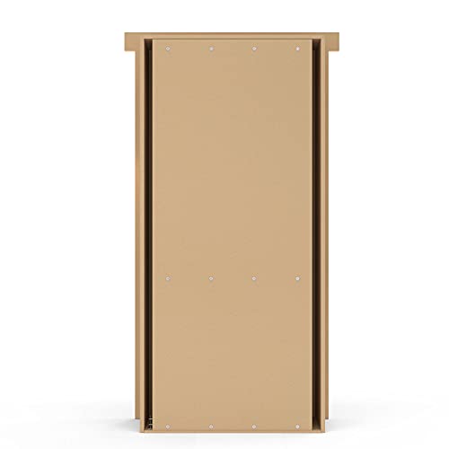 Murphy Door - Secret Bookcase Hidden Door, 30" X 80", Flush Mount, Assembled, Paint Grade (Mdf), Unfinished #TOP4