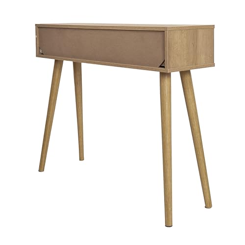Console Bali bois 2 tiroirs 100 cm beige CMP
