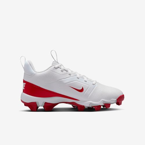 Nike Alpha Menace 4 Shark Big Kids' Football Cleats (FQ4012-102, White/University Red/Photon Dust/University Red)3