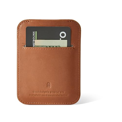 Image of Distil Union Wally Sleeve | Premium Leather Slim Minimalist Wallet & RFID-Shielded Credit Card Holder | MagLock Security, Pull-Tab Access