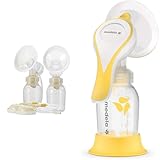 Medela Symphony Breast Pump Kit, Double Pumping System Includes Everything Needed to Start Pumping & Medela Manual Breast Pump with Flex Shields Harmony Single Hand for More Comfort and Expressing