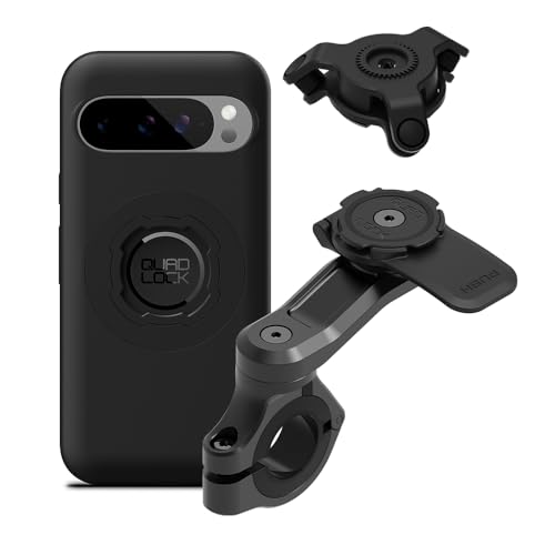 Image of Quad Lock Motorcycle Handlebar Mount PRO Kit with Vibration Dampener and MAG Phone Case for Google Pixel 9 /9 Pro
