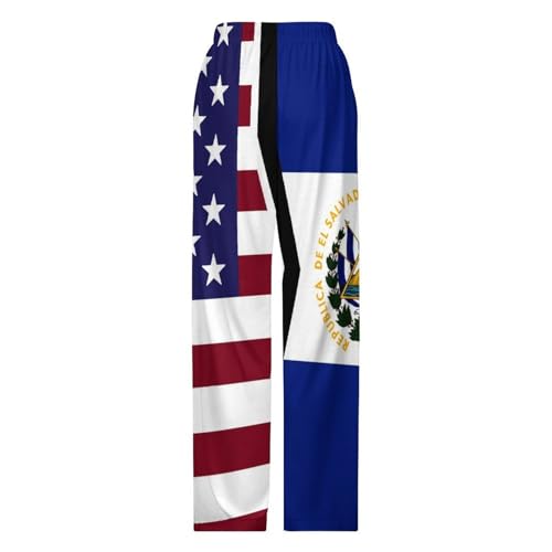 United States And El Salvador FlagChildren's Casual Pajamas130CM4