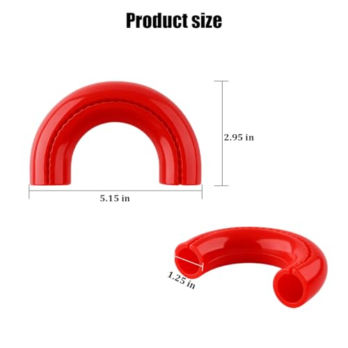 SWPHRT 2PCS Car Tow Hook Covers, OEM#84905-47010 Vehicle Front Tow Hook Cover, Auto Bumper Hitch Replacement Accessories, Compatible with F150 2004-2025 Base Big Bend Outer Banks 2021-2025 (Red) - Thumbnail 2