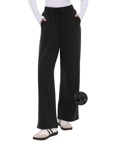Campsnail Fleece Lined Wide Leg Sweatpants with Pockets