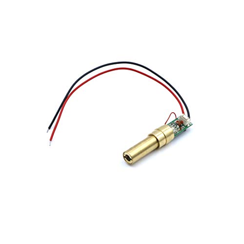 Punktlaser, grün, 532 nm, 1 mW, 3 V DC, Ø10.5x46.5 mm, Laserklasse 2, Fokus fixed (3000mm), Kabellänge 127 mm - 70129663