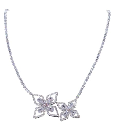 Collier en forme de fleur Kawaii-Story MS-447 | Le cadeau idéal pour femme en zircone 45 cm