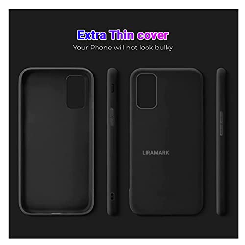 Image of LIRAMARK Liquid Silicone Soft Back Cover Case for OnePlus Nord 2 5G (Black)