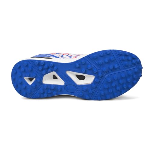 Image of DNINE Performer,Men, Rubber Studs Cricket Shoe White /Red|White /Lemon & White /Blue