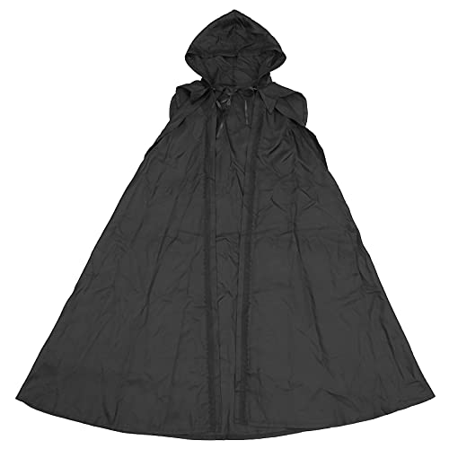 Cape à capuche noire homme Halloween et cosplay VALICLUD