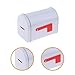 Baoblaze Mailbox Mail Box Drop Box Mail Insertion Decorative Iron Weatherproof Letterbox Postbox for Outdoor Home External Office Gate, White