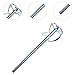 KiBcsLic Water Drill Stirring Rod Paint Mixer Drill Accessories Multiuse Stirrer Mixing Concrete Mixing Rod for Industrial Workplace, Type B