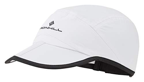 Ronhill Unisex Sun Split Cap Headwrap, Unisex, Headwrap, RH-005567, Weiß/Schwarz, Medium - Large Cover