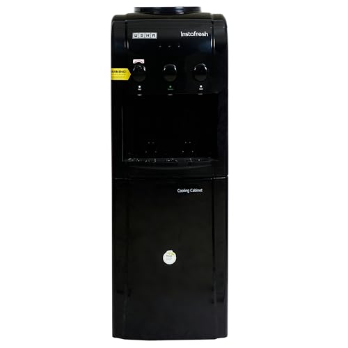 Image of USHA INSTAFRESH FS Jet Black 3 TAP (63HNCCCBL3FIFMV) with Cooling Cabinate-Bottled Water Dispenser