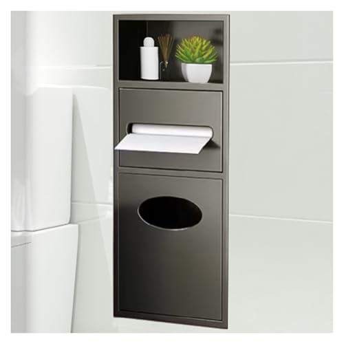 Niche de rangement encastrée en acier inoxydable pour organiser la douche et la cuisine épurée