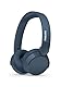 PHILIPS TAH4209BL Leichter ohraufliegender kabelloser Bluetooth-Kopfhörer mit passiver Geräuschisolierung – 55 Stunden Spielzeit, deutliche Anrufe, dynamischer Bass, 2 Stunden USB-C-Laden – Blau
